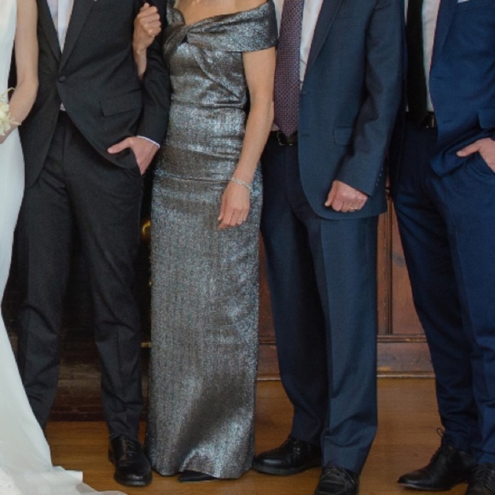 -Teri Jon Slate Gown